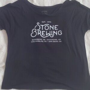 Stone Brewing Co V-Neck black T-Shirt medium